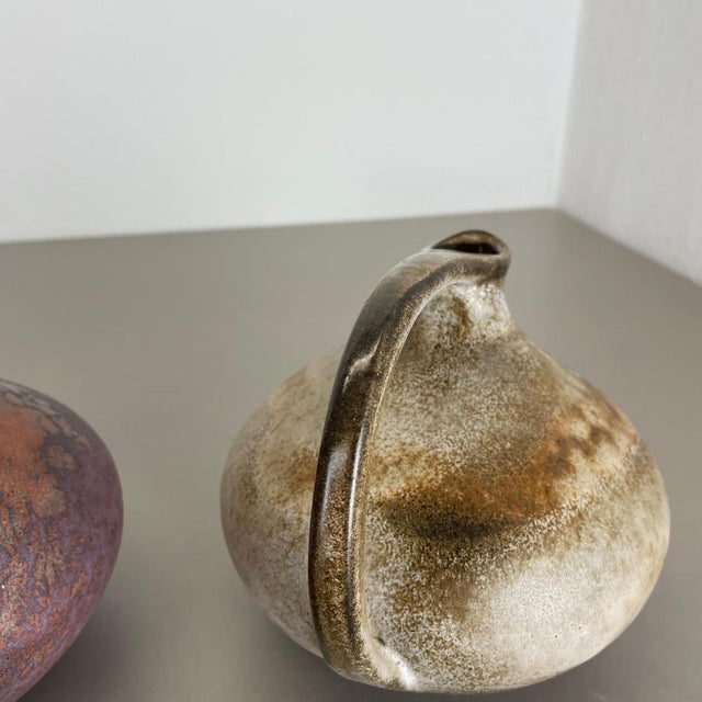 Pottery Vases 313 attributed to Kurt Tschörner Ruscha, Germany, 1970s, Set of 2 For Sale - Image 17 of 18