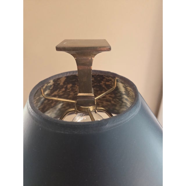 1980s Vintage Brass Chapman Table Lamp For Sale - Image 5 of 13