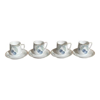 Art Nouveau C1910 Germany Rosenthal Donatello Espresso Set of 4 For Sale