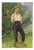 Heinrich Pforr, Garden Portrait, Oil Painting on Canvas For Sale