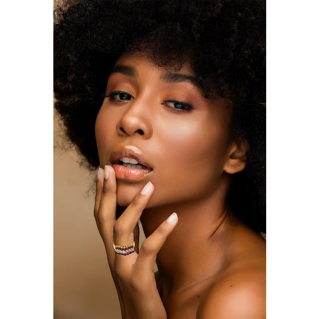 0.40 Carat Natural Ruby and Diamond 14 Karat Yellow Gold Ring For Sale - Image 18 of 18