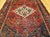 Vintage Persian Hamadan Rug, Hand-Knotted Wool, Geometric Medallion Pattern, Moss Green & Red, 4x7 For Sale - Image 16 of 18
