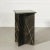 Mid 20th Century Minimalist X Form Nero Marquina Marble Side Table For Sale - Image 5 of 12