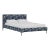 Norah Platform Bed in Blue Leopard, California King For Sale