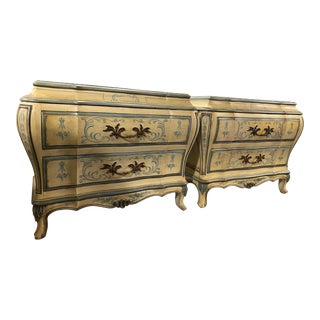 Late 20th Century Vintage Karges French Provincial Nightstands - a Pair For Sale