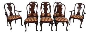 Set of 8 Baker Mahogany Dining Room Chairs