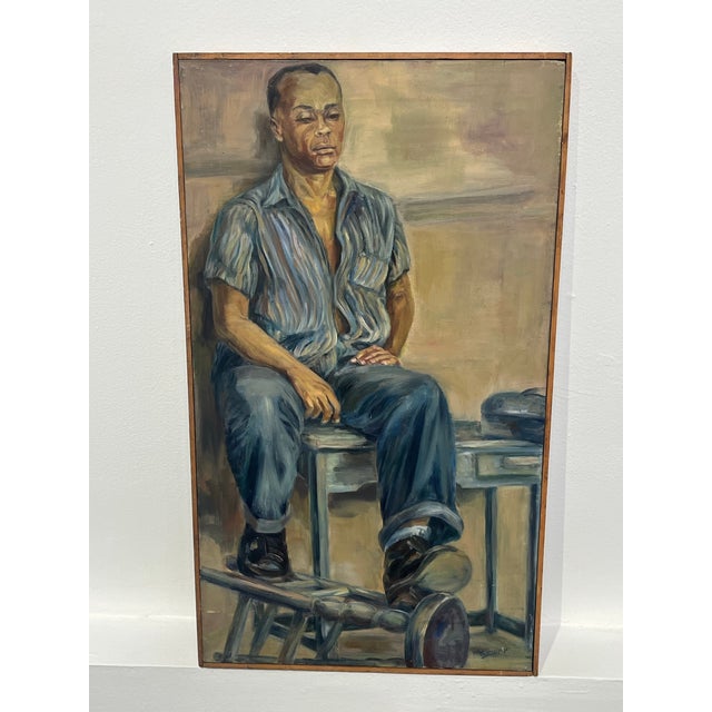 This is a 1960s oil painting by Molly Schiff in a period frame. Molly's inspiration is drawn from her extensive travels to...