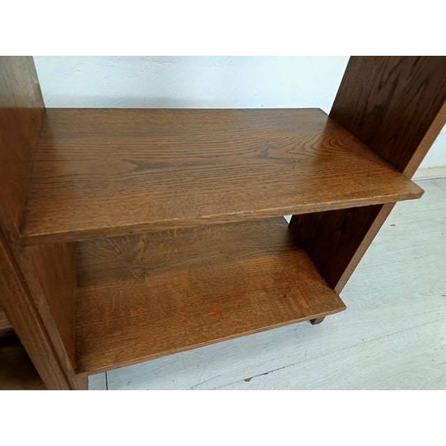 Art Deco Oak Shelving Unit, 1930s For Sale - Image 13 of 18