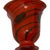 1970s Vintage Hand Blown Studio Art Cased Glass Heart & Vine Ruffled Applied Bottom Vessel C. 1970s For Sale - Image 5 of 7