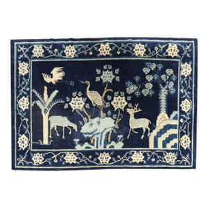 Early 20th Century Chinese Peking Pictorial Rug