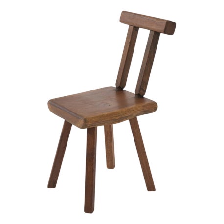 Brutalist Chair from Mobichalet, 1950s For Sale