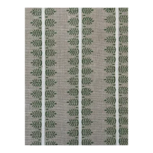 Schumacher Linen Alva Hand Block Print Fabrics 2 1/2 Yards in Green