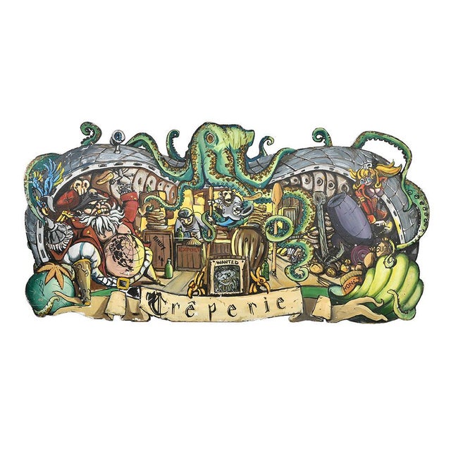 Vintage Crêperie Sign For Sale - Image 8 of 8