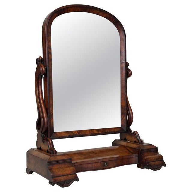 Antique English Mahogany Dressing Mirror, 1870s For Sale - Image 16 of 16