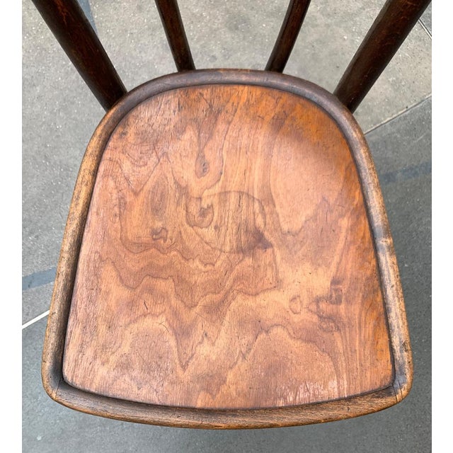 Wood Art Deco Bentwood Cafe Chair, 1930s For Sale - Image 7 of 18