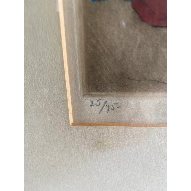 Antique Pair of Signed and Numbered Prints of Asian Figures For Sale - Image 11 of 12