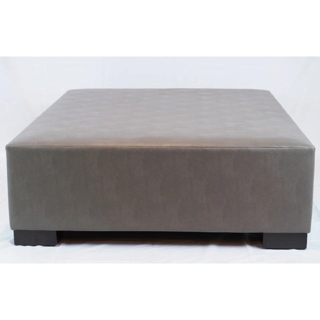 Mid-Century Modern Contemporary Stewart Furniture 593 Block Ottoman or Table For Sale - Image 3 of 7
