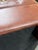 Animal Skin Rustic Leather Storage Ottoman, Cognac For Sale - Image 7 of 12
