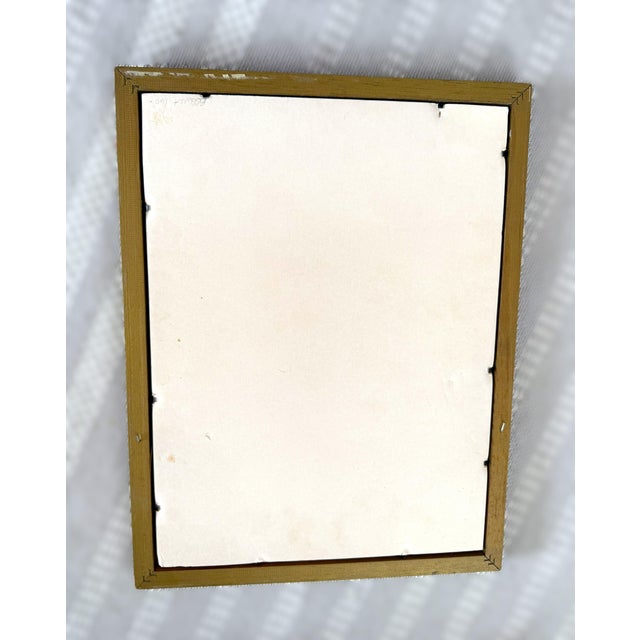 Pink Original Hand Painted Botanical in Gilt Frame For Sale - Image 8 of 12