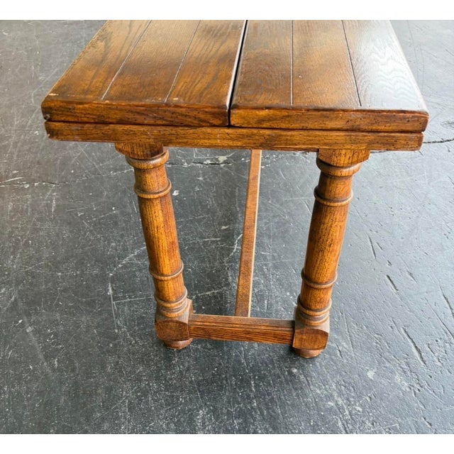 Century Farmhouse Fliptop Console Dining Table For Sale - Image 16 of 16
