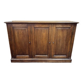 20th Century Oak Sideboard with Three Doors For Sale