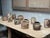 Clay Stoneware Pots, France, 1900s, Set of 12 For Sale - Image 4 of 6