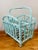 Boho Chic 1970s Rattan Wicker Coastal Magazine Rack For Sale - Image 3 of 9