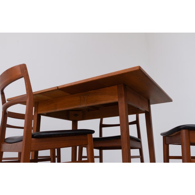 Mid-Century Danish Compact Folding Oak Dining Table attributed to Børge Mogensen, 1950s For Sale - Image 11 of 18