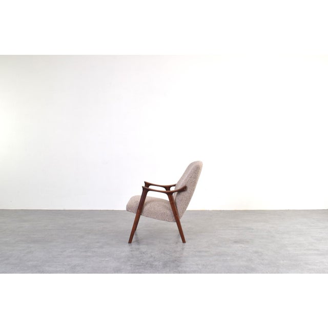 Mid-Century Teak and Bouclé Tenor Armchair from Møre Lenestolfabrikk, 1960s For Sale - Image 4 of 12