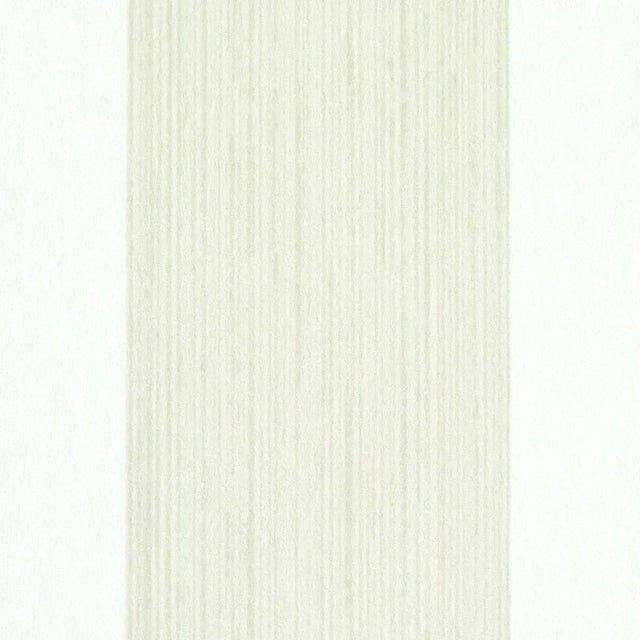 Transitional Schumacher Edwin Stripe Wide Wallpaper in Naturelle For Sale - Image 3 of 3