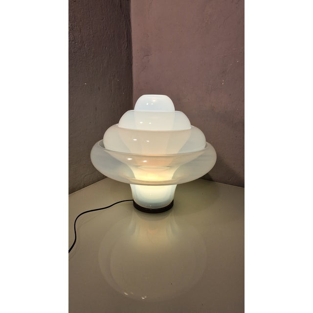 Lotus Table Lamp in Irridescent Murano Glass by Carlo Nason for Mazzega, 1980s For Sale - Image 6 of 12