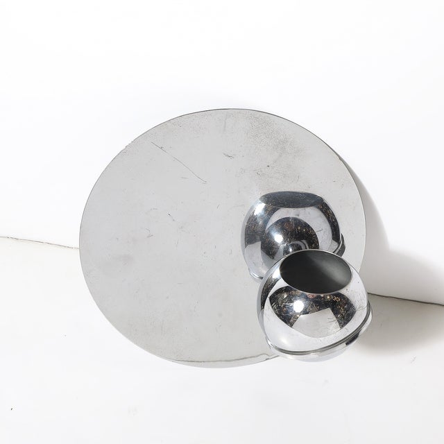 Art Deco Wall Planter in Polished Chrome by Revere For Sale In New York - Image 6 of 8