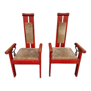1960s Pair of Continental Modernist Chairs