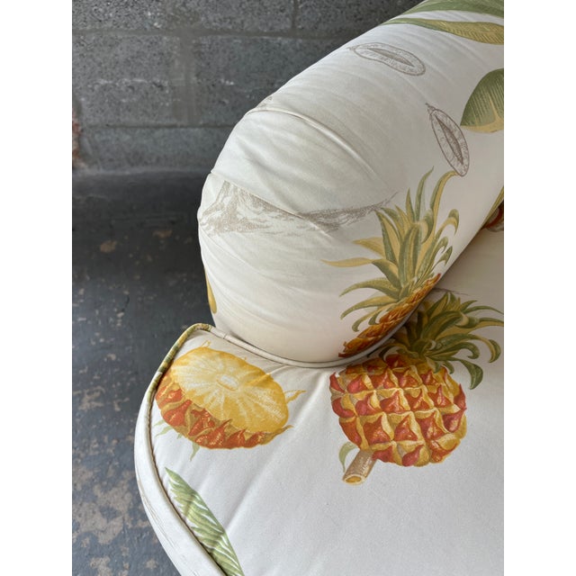 Botanical Print Upholstered Lounge Chair by Sherrill Furniture Co. Circa 1980's. For Sale - Image 14 of 18