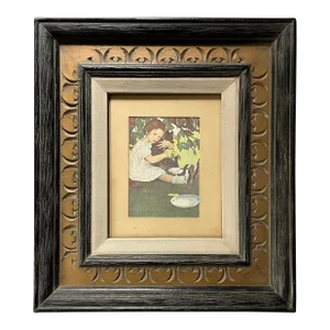 1930s Jessie Willcox Smith "I Love My Little Cat" Framed Print
