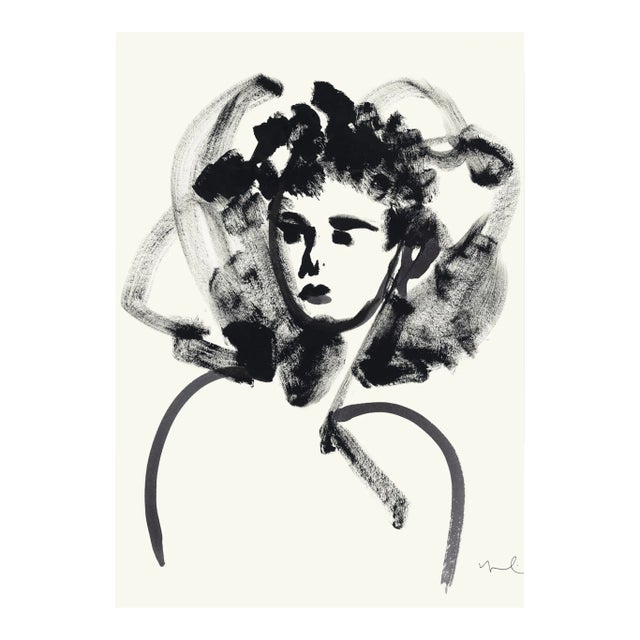 "Contemplation Ii" Original Watercolor Illustration by Yuki Osada For Sale