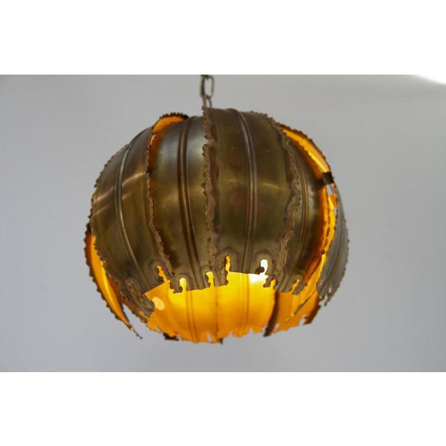 1970s Danish Brass Poppy Pendant by Svend Aage Holm Sørensen, 1970s For Sale - Image 5 of 18