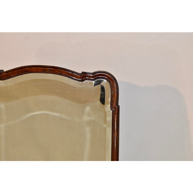 18th Century Queen Anne Walnut Mirror With Stand For Sale In Greensboro - Image 6 of 9