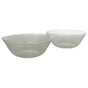 Glass Bowls by Wilhelm Wagenfeld for VLG Weisswasser, Germany, Set of 2