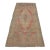 Vintage Handwoven Runner With Stepped Geometric Medallions For Sale