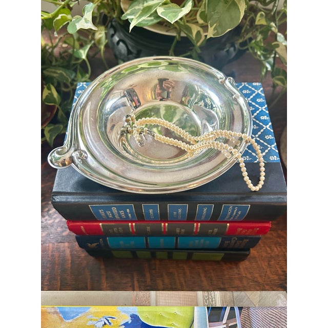 Vintage Wm Rogers Silver Plate Art Nouveau Candy or Trinket Dish For Sale - Image 4 of 8