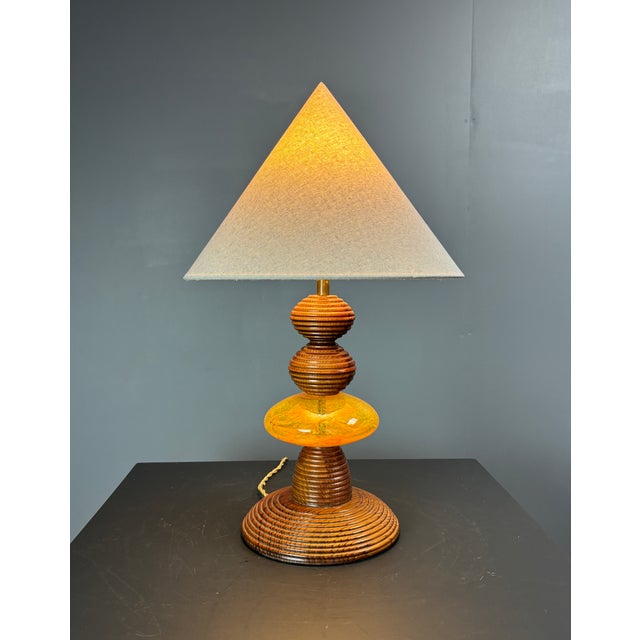 1970s Mid-Century Modern Adjustable Table Lamp with Glass Sphere, 1970s For Sale - Image 5 of 18