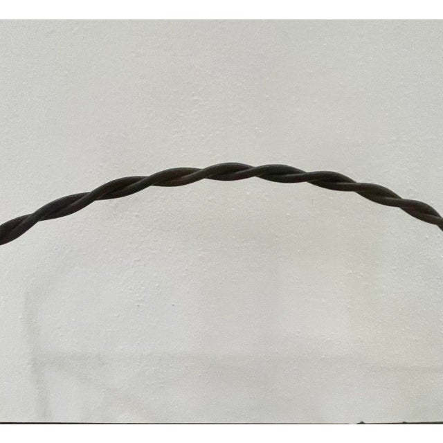 Late 20th Century Vintage French Style Wrought Iron Magazine Rack For Sale - Image 4 of 6