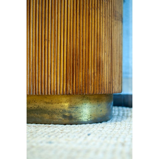 Bamboo Wardrobe Cabinet with Illustrations, Italy, 1950 For Sale - Image 14 of 15