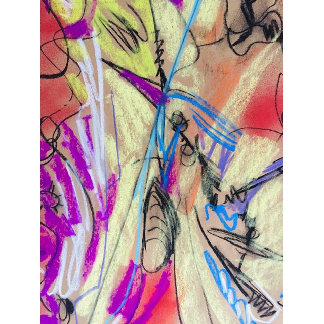 Erik Sulander Celestial Butterfly Original Pastel on Paper by Erik Sulander 24x27 For Sale - Image 4 of 5