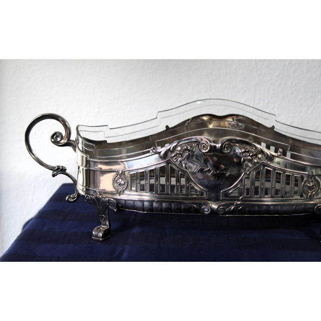 Silver-Tin Jardiniere attributed to Quist, Germany, 1890s For Sale - Image 5 of 11