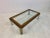 1970s Italian Wood, Brass, and Chrome Coffee Table, 1970s For Sale - Image 5 of 9