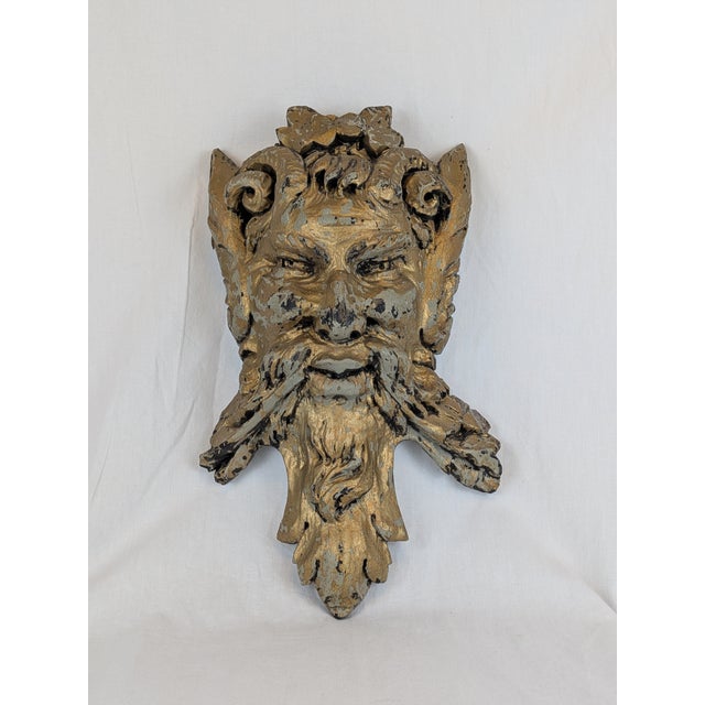 Wooden Satyr Head, Late 19th Century For Sale - Image 10 of 13