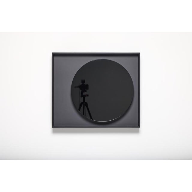 Orange Glass and Lacquered Wood Frame Mirror Moon by Reda Amalou Design For Sale - Image 9 of 15