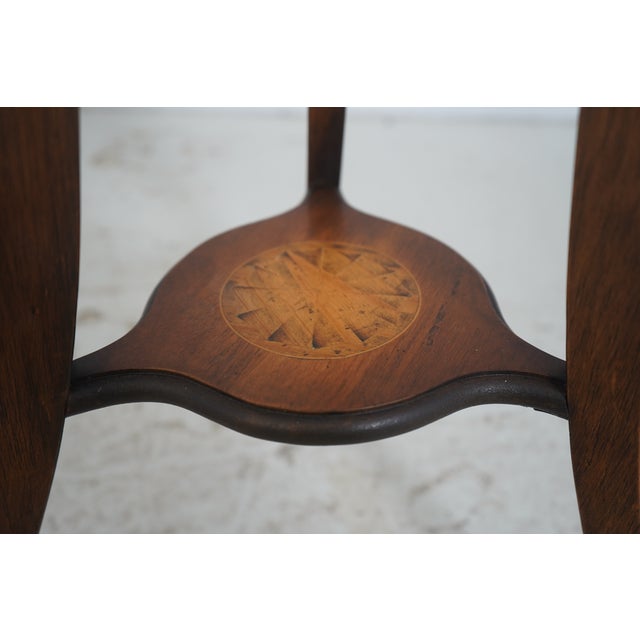 Adams Style Inlaid Mahogany Planter W. Copper Bucket For Sale - Image 12 of 14